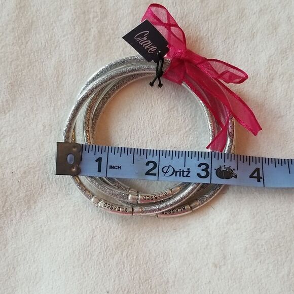 Crave bangles silver sparkly gel - Picture 5 of 5